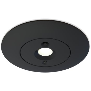Ansell Lighting AMELED/OA/3NM/ST/B Merlin Black 5W Non-Maintained LED Emergency Downlight - Open Area