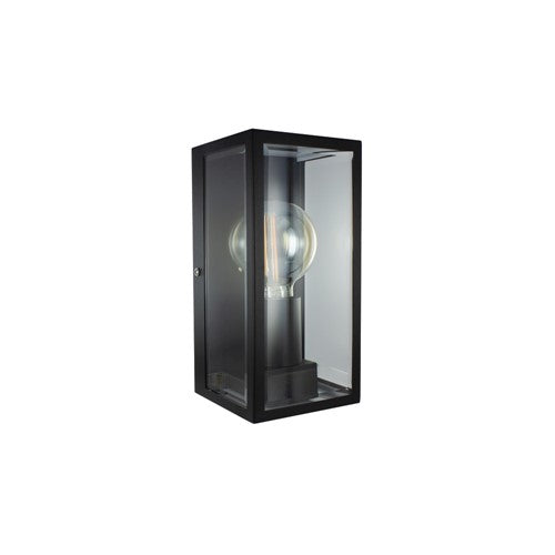 Integral LED Outdoor Decorative Wall Light Contemporary Lantern Ip44 For 1Xe27 Black Integral - ILDEA036