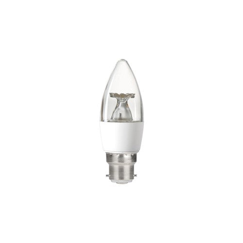 Integral LED Candle Bulb B22 250Lm 2.9W 4000K Non-Dimm 240 Beam Clear Integral - ILCANDB22NE081