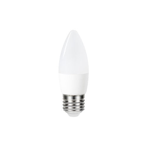 Integral LED Candle Bulb E27 470Lm 4.9W 4000K Non-Dimm 250 Beam Frosted Integral - ILCANDE27NE084