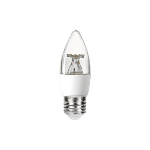 Integral LED Candle Bulb E27 470Lm 4.9W 4000K Non-Dimm 240 Beam Clear Integral - ILCANDE27NE085