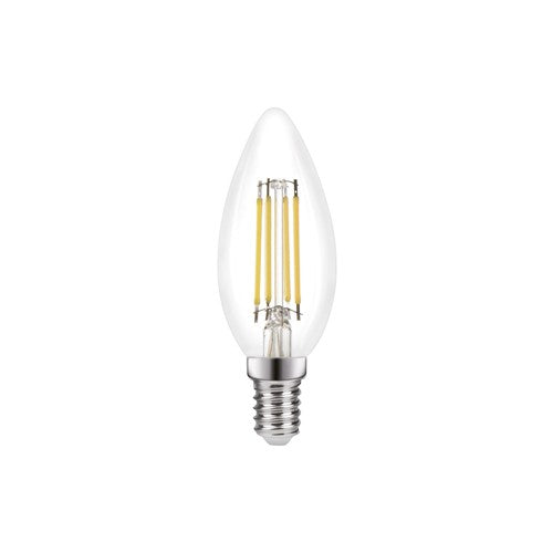 Integral LED Omni Filament Candle Bulb E14 470Lm 4.2W 4000K Non-Dimm 320 Beam Clear Integral - ILCANDE14NE074
