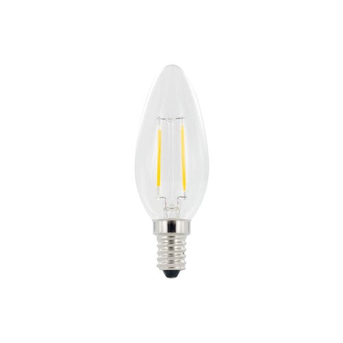 Integral LED Omni Filament Candle Bulb E14 250Lm 2.0W 4000K Non-Dimm 320 Beam Clear Integral - ILCANDE14NE073