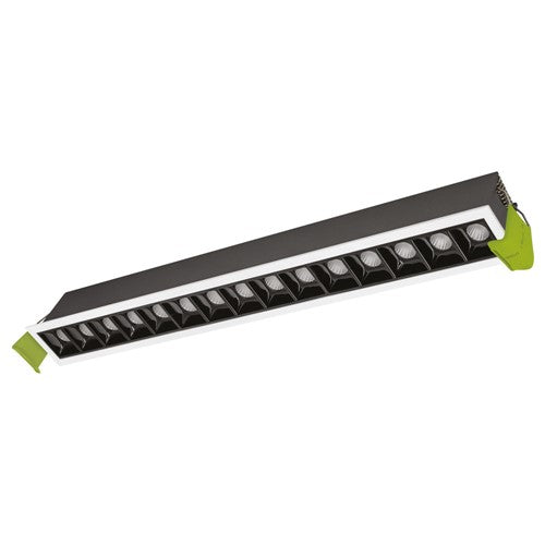 Integral LED Tracelux 30W 15 Light 4000K 45Mm Width Recessed Linear Downlight Led 405Mm By 37Mm Cutout Cri90 Ip20 2500Lm 30 Deg Beam 83Lm/W White Bezel Without Outer Cover Without Driver - ILDLTR006