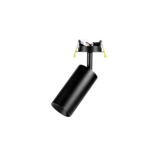 Integral LED Accentplus Spotlight S2 65Mm Diameter 130Mm Length Gu10 Led Recessed Mounted 70Mm Cutout Adjustable Black Finish - ILNEV026