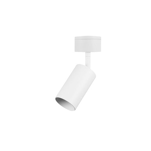 Integral LED Accentplus Spotlight S1 56Mm Diameter 100Mm Length Gu10 Led Base Surface Mounted Adjustable White Finish - ILNEV019