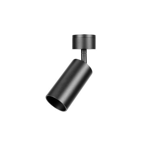 Integral LED Accentplus Spotlight S2 65Mm Diameter 130Mm Length Gu10 Led Base Surface Mounted Adjustable Black Finish - ILNEV014