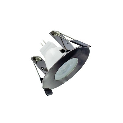 Integral LED Evofire Mini Fire Rated Downlight 45Mm Cutout Ip65 Black Chrome Round Integral - ILDLFR45D051
