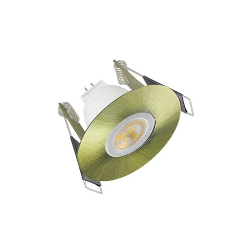 Integral LED Evofire Mini Fire Rated Downlight 45Mm Cutout Ip65 Antique Brass Round Integral - ILDLFR45D041