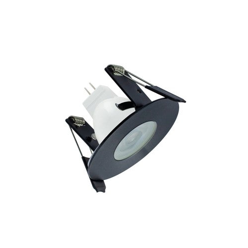 Integral LED Evofire Mini Fire Rated Downlight 45Mm Cutout Ip65 Black Round Integral - ILDLFR45D040