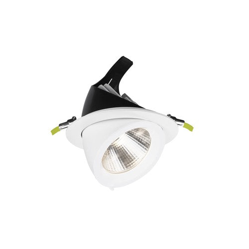 Integral LED Accentplus Scoop Adjustable Downlight 30W 3450Lm 115Lm/W 3000K Cri90 185Mm Cutout 36 Beam White 36Vdc 800Ma - No Driver - ILDL185SC005