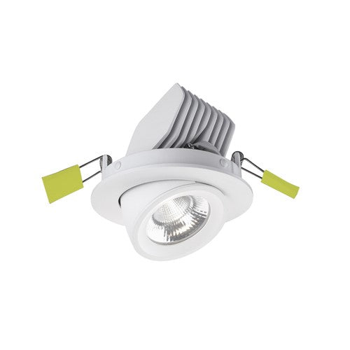 Integral LED Accentplus Scoop Adjustable Downlight 13.5W 1620Lm 120Lm/W 3000K Cri90 92Mm Cutout 36 Beam White 220-240V - Non-Dimm - ILDL92SC009