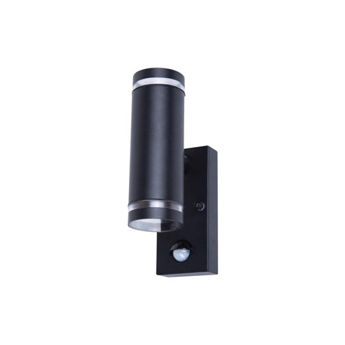 Integral LED Outdoor Stainless Steel Up And Down Wall Light Pir Ip54 2Xgu10 Black Integral - ILDED048