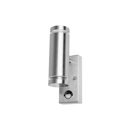 Integral LED Outdoor Stainless Steel Up And Down Wall Light Pir Ip54 2Xgu10 Steel Integral - ILDED047