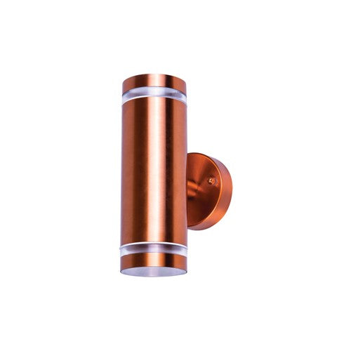 Integral LED Outdoor Stainless Steel Up And Down Wall Light Ip65 2Xgu10 Copper Integral - ILDED043