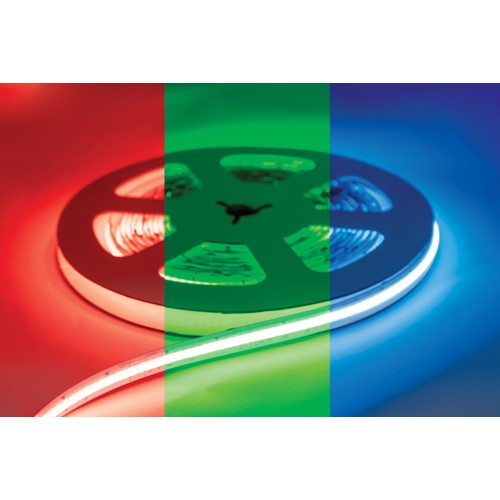 Integral LED Cob High Uniformity Pro Strip Ip20 30M Reel Rgb 24V 15W/M 840Led/M 12Mm Width Built-In Steel Lining - 5M Max Run - ILSTRGBA337E