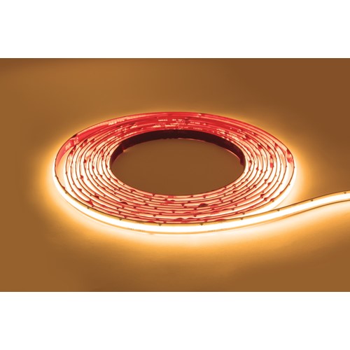 Integral LED Cob High Uniformity Pro Strip Ip65 5M Pack 2700K 24V 10W/M 836Lm/M Cri90+ 480Led/M 8Mm Width Built-In Steel Lining - ILSTWHIB317E