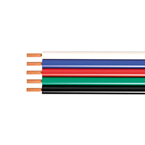 Integral LED Led Strip Flex 5-Core 0.75Mm² 18Awg Black/Red/Green/Blue/White Wire 1M - ILSTAA358