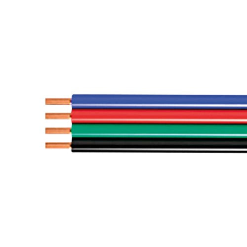 Integral LED Led Strip Flex 4-Core 1.00Mm² 17Awg Black/Red/Green/Blue Wire 1M - ILSTAA357