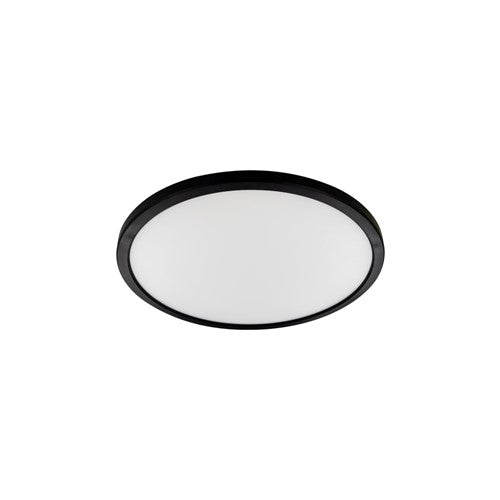 Integral LED Slim Halo Ceiling/Wall Light 241Mm Dia 15W 1300Lm 2700K Triac Dimmable Black Bezel Integral Led - ILBHS003