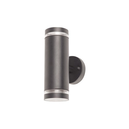 Integral LED Outdoor Stainless Steel Up And Down Wall Light Ip65 2Xgu10 Anthracite Grey Integral - ILDED060