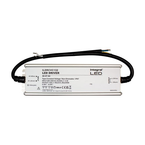 Integral LED Constant Voltage Driver 240W 24Vdc Ip67 Non-Dimm 200-240V Input Integral - ILDRCVC132