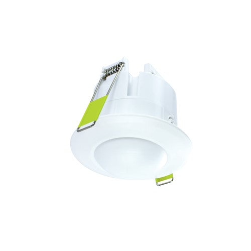 Integral LED Microwave Sensor Recess Mount 62Mm Cutout 360Deg Single Detector 10M Range 5.8Ghz Ip20 White 110/240Vac Input 1200W Max - ILSENMW003