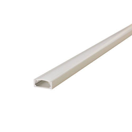 Integral LED Profile Aluminium Surface Mount 2M Frosted Clip-In Diffuser 15.2 X 6Mm Include 2 Endcaps And 4 Mounting Brackets - ILPFS204