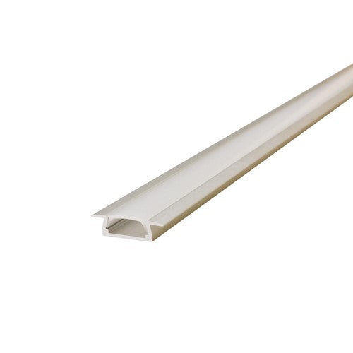 Integral LED Profile Aluminium Recessed 2M Frosted Clip-In Diffuser 22 X 6Mm Include 2 Endcaps And 4 Mounting Brackets - ILPFR200