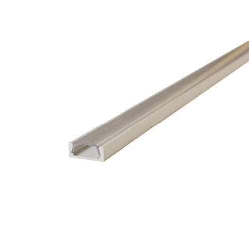 Integral LED Profile Aluminium Surface Mount 2M Clear Clip-In Diffuser 15.2 X 6Mm Include 2 Endcaps And 4 Mounting Brackets - ILPFS202