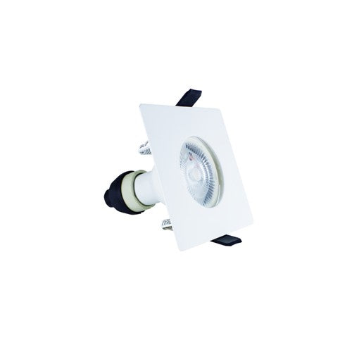 Integral LED Evofire Fire Rated Downlight 70Mm Cutout Ip65 White Square +Gu10 Holder Integral - ILDLFR70D007