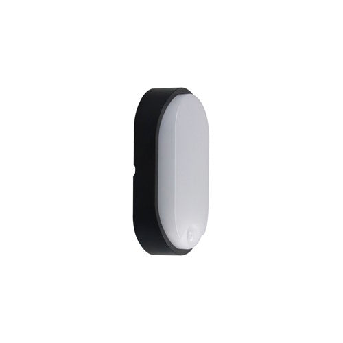Integral LED Tough Shell Compact Oval Pir Bulkhead 213X120Mm 10W 1100Lm 3000/4000/6000K Switchable Cct Ip65 Ik10 100Lm/W Inluding White And Black Bezels Integral Led - ILBHP002