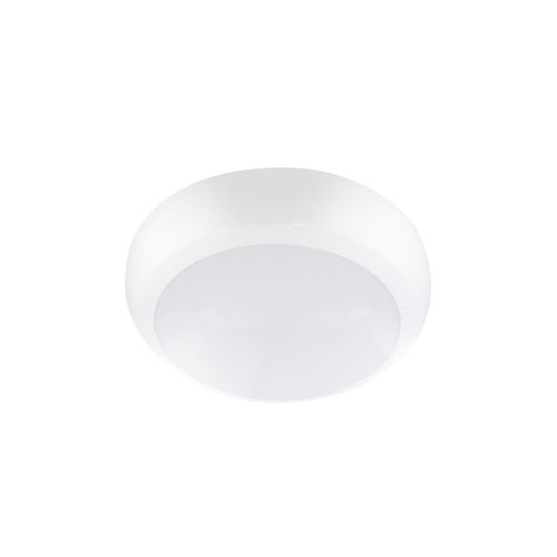 Integral LED Tough Shell Pro Bulkhead Microwave Sensor 325Mm Dia Ip65 8/12/16W 3000/4000/6000K Ik10 110 Beam Non-Dimm White 120Lm/W - ILBHA072
