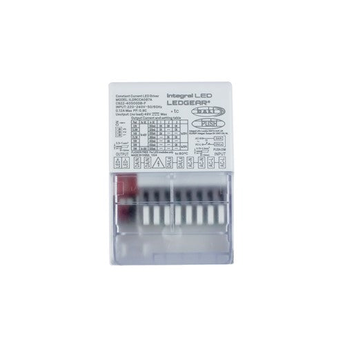 Integral LED Constant Current Compact Driver Adjustable Output 12-19W 300-500Ma Ip20 Dali- Dali2 - Push-Dimm 0-10V Dimmable 14-40V Output Integral - ILDRCCA087A