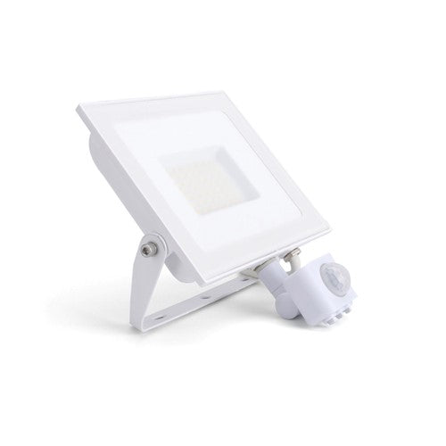 Integral LED Compact Slim Floodlight Pir 50W 5000Lm 4000K 120 Beam 100Lm/W Ip65 Ik08 Integral Led White - ILFLE044