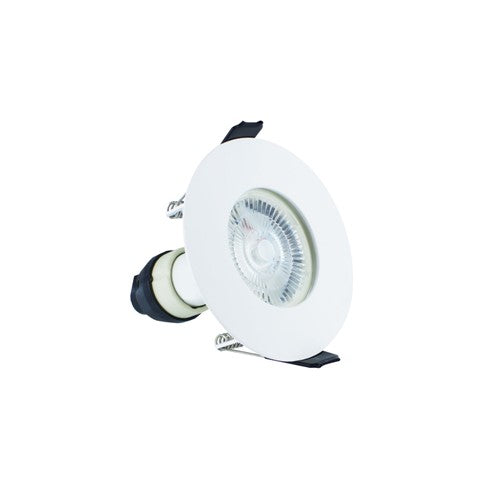 Integral LED Evofire Fire Rated Downlight 70Mm Cutout 4Pack Ip65 White Round +Gu10 Holder Integral - ILDLFR70D001-4