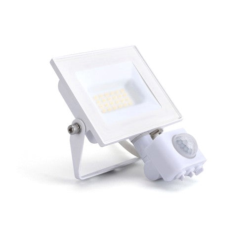 Integral LED Compact Slim Floodlight Pir 20W 2000Lm 4000K 120 Beam 100Lm/W Ip65 Ik08 Integral Led White - ILFLE040