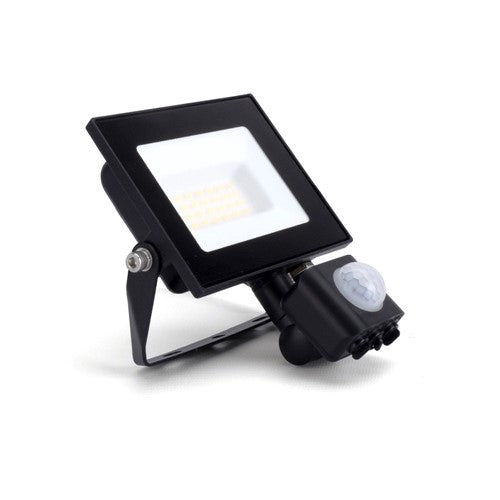 Integral LED Compact Slim Floodlight Pir 20W 2000Lm 4000K 120 Beam 100Lm/W Ip65 Ik08 Integral Led Black - ILFLE039