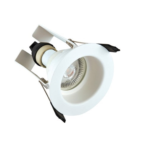 Integral LED Evofire Fire Rated Downlight 70Mm Cutout Ip65 White Recessed +Gu10 Holder & Insulation Guard Integral - ILDLFR70E003