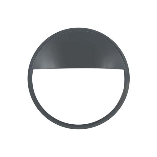 Integral LED Tough Shell Compact Bulkhead 215Mm Dia Anthracite Grey Circular Eyelid Accessory - ILBHPA015