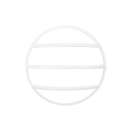 Integral LED Tough Shell Compact Bulkhead 215Mm Dia White Circular Louvre Accessory - ILBHPA010