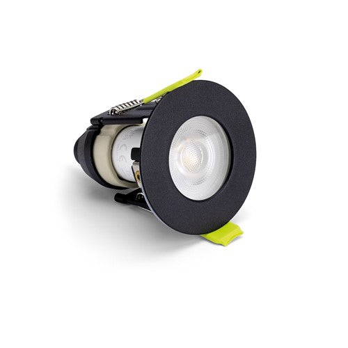 Integral LED Evofire Mini Fire Rated Downlight Ip65 43Mm Cutout 55Mm Dia Black Finish Includes Gu10 Holder - ILDLFR43D065