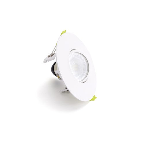 Integral LED Evofire Tiltable Fire Rated Downlight Ip20 70-100Mm Cutout 110Mm Dia White Round Integral - ILDLFR70K182