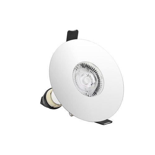 Integral LED Evofire Fire Rated Downlight 70-100Mm Cutout Ip65 Polished Chrome Round +Gu10 Holder Integral - ILDLFR70D021