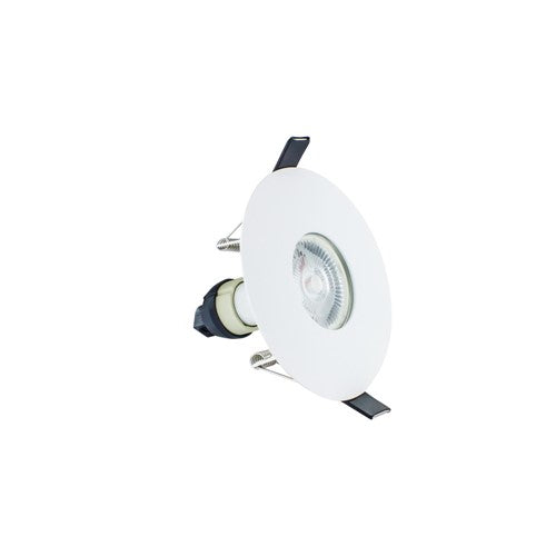 Integral LED Evofire Fire Rated Downlight 70-100Mm Cutout Ip65 White Round +Gu10 Holder Integral - ILDLFR70D015