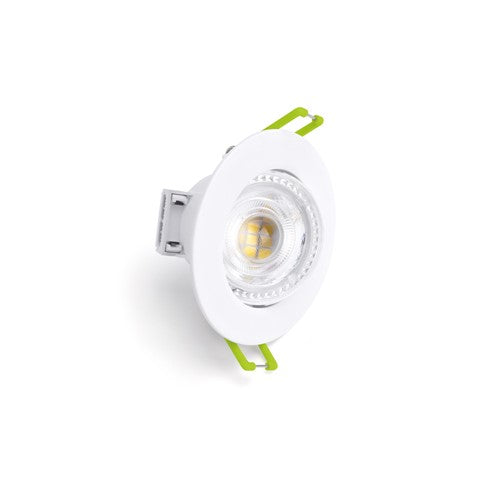 Integral LED Compact Eco Max Efficacy Class A Led Downlight Ip44 30 Deg Tiltable 2.7W 520Lm 4000K 210Lm/W 38 Deg Beam Non-Dimm 68Mm Cut Out - ILDL68G016