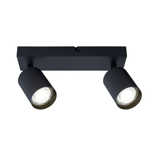 Integral LED Siena Indoor Ceiling Light 2 Way Gu10 Spotlight Bar Ip20 Black Integral - ILDIA015