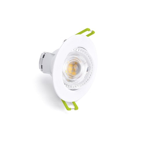 Integral LED Compact Eco Max Efficacy Class A Led Downlight Ip44 30 Deg Tiltable 2.7W 480Lm 3000K 205Lm/W 38 Deg Beam Non-Dimm 68Mm Cut Out - ILDL68G018