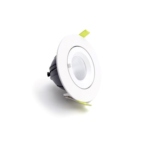 Integral LED Accentplus Scoop Adjustable Downlight 125Mm Cutout 2420Lm 22W 3000K 110Lm/W Cri90 36 Beam White 36Vdc 600Ma - No Driver - ILDL125SC003