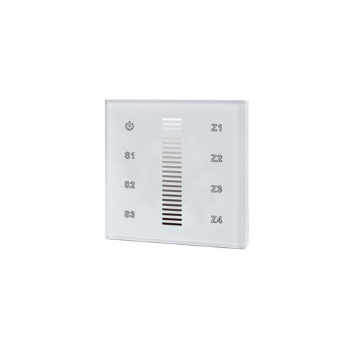 Integral LED Rf Wall Mount Touch Remote Single Colour 4 Zone 100-240 Ac Input White Integral - ILRC020